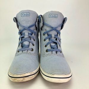 Keds Women Size 10 High Top Sneakers Lace Up Blue